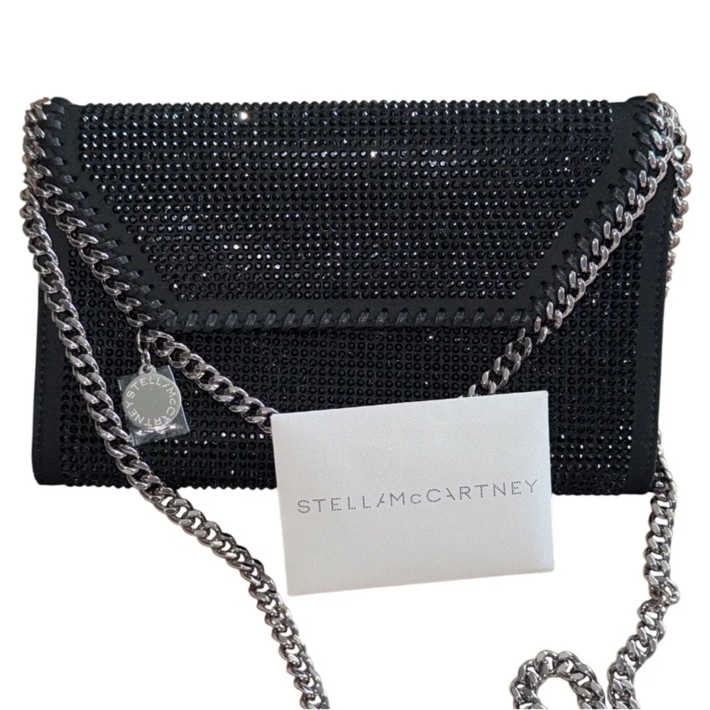 Stella McCartney Falabella Mini Hotfix Crystal Crossbody Bag